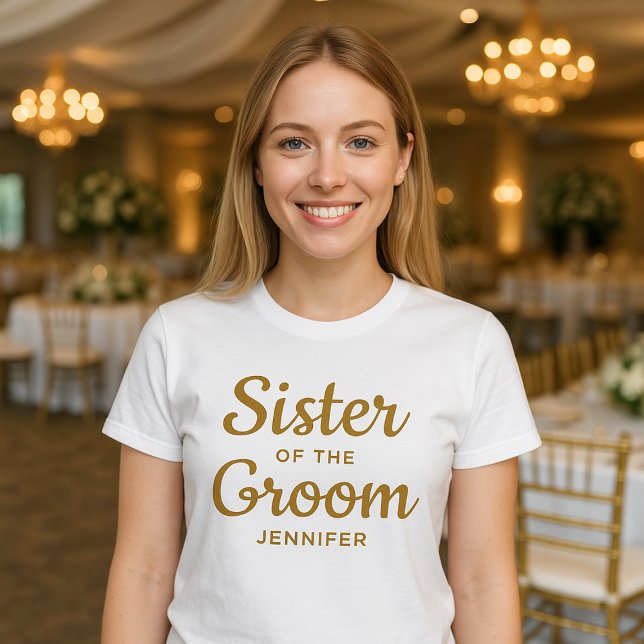 Soeur du T-shirt sur mesure Groom (Créateur téléchargé)
