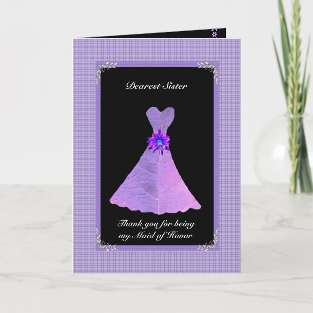 SOEUR Maid of Honor Merci - PURPLE Gown (Devant)