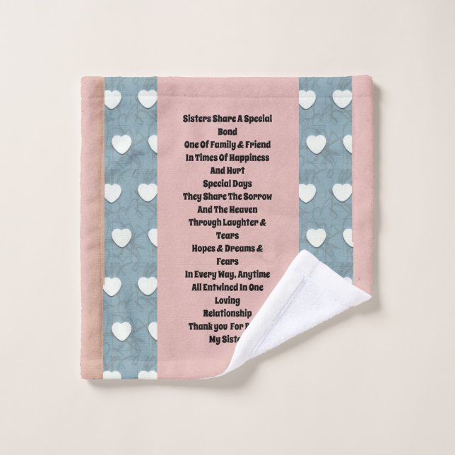Soeur Marshmallow Hearts (Gant de toilette)