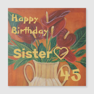 Soeur personnalisée de peinture à la fleur d'Antar