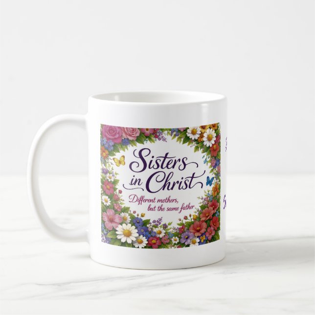 Sœurs dans le Christ Mug Personnalisé (Gauche)
