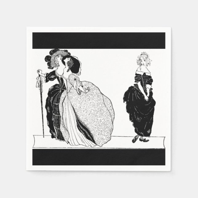 Sœurs demi-soeurs & Serviettes en papier Cinderell (Devant)