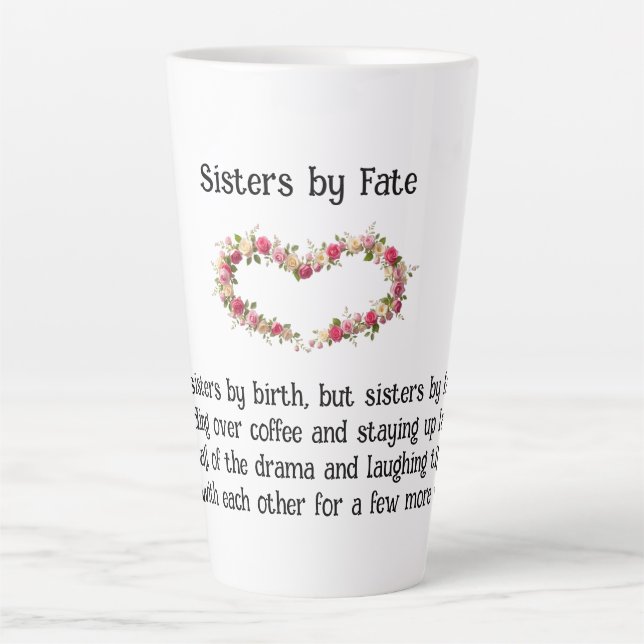 Soeurs Par Fate Best Friends Café/Latte Mug (Devant)