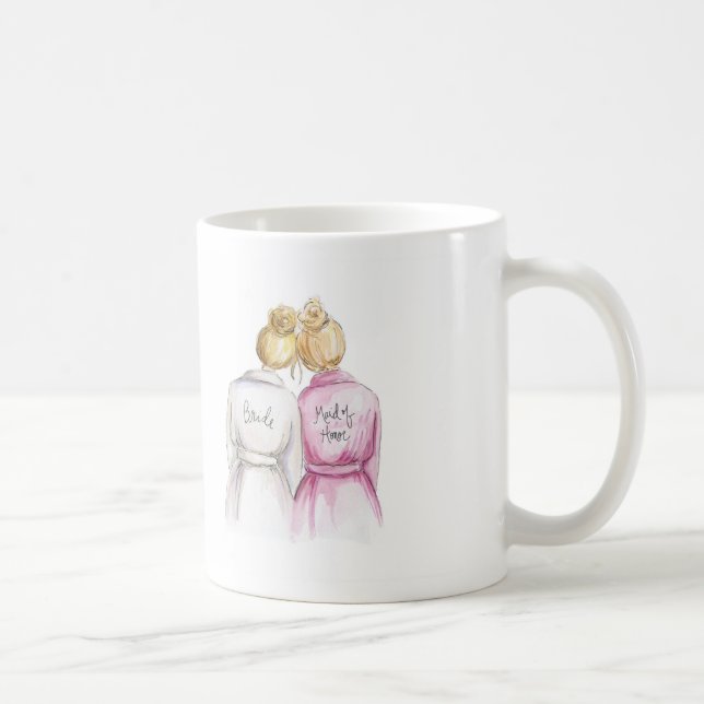 Soeurs par la tasse de Bl MOH de jeune mariée de (Droite)