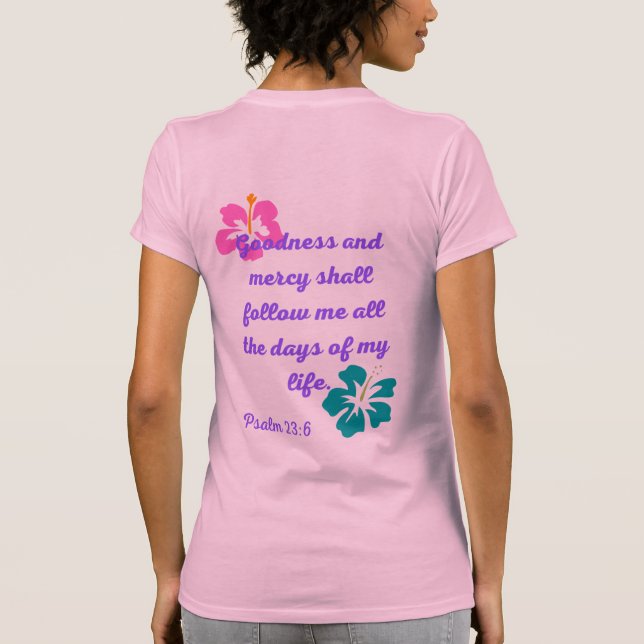 Soeurs pour Christ Psalm 23 T-shirt (Dos)
