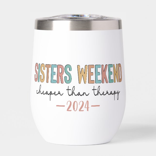 Soeurs Week-end Nom Et Année Personnalisés (Avant)