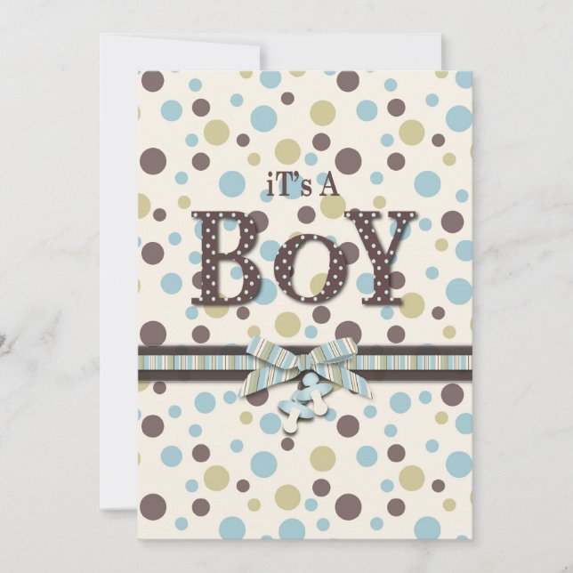 Soft as a Teddy Bear Invitation Card (Devant)