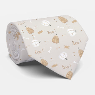Soft Cosy Halloween Motif Cravate