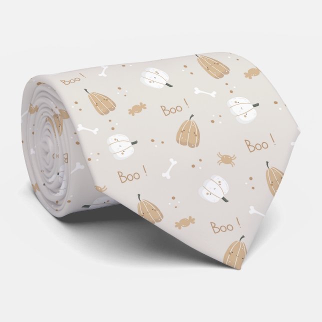 Soft Cosy Halloween Motif Cravate (Roulé)