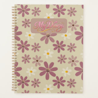 Soft Daisy Floral Pattern in Mauve & Cream Romanti