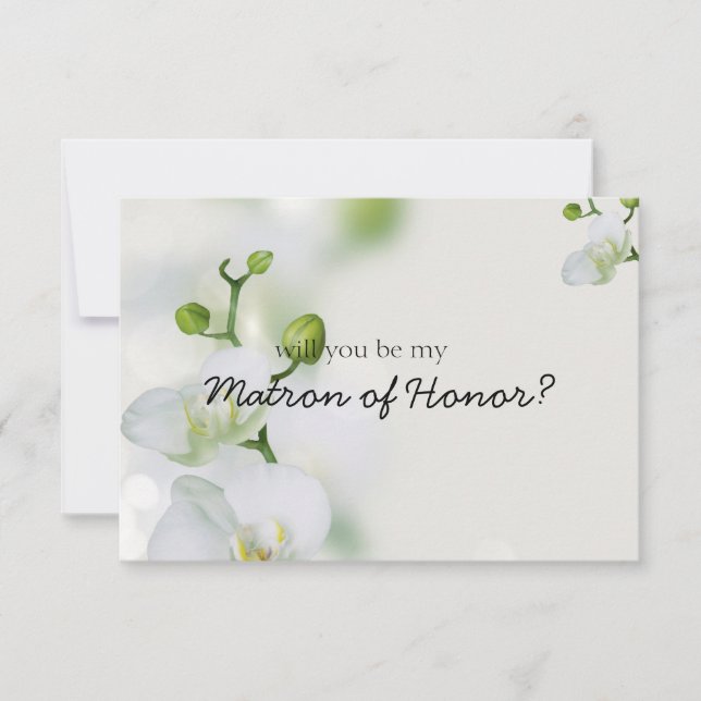 Soft Elegant Orchid Serez-vous ma Mère d'Honneur (Devant)