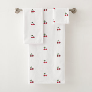 🍒 Soft & élégant Serviettes de bain en cerisier �