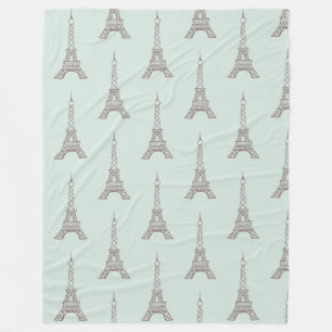 Soft Mint Tour Eiffel couverture cadeau