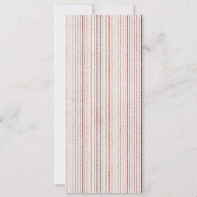 Soft Neutral Stripe Invitation (Devant)