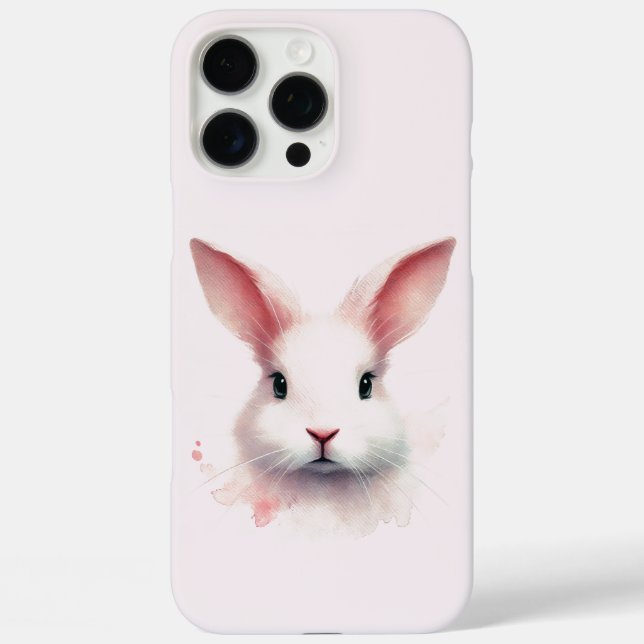Soft Pastel Bunny Pâques iPhone 16 Pro Max Coque (Verso)
