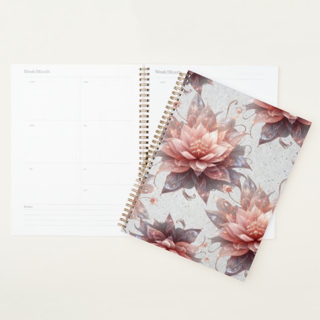 Soft Pastel Floral Planner–Elegant Daily Organizer (Devant avec enveloppe)