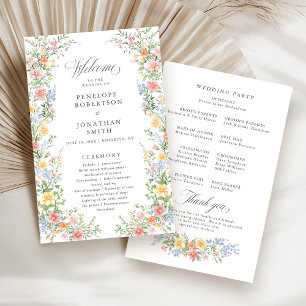 Soft Pastel Ornate Spring Garden Programme de mari