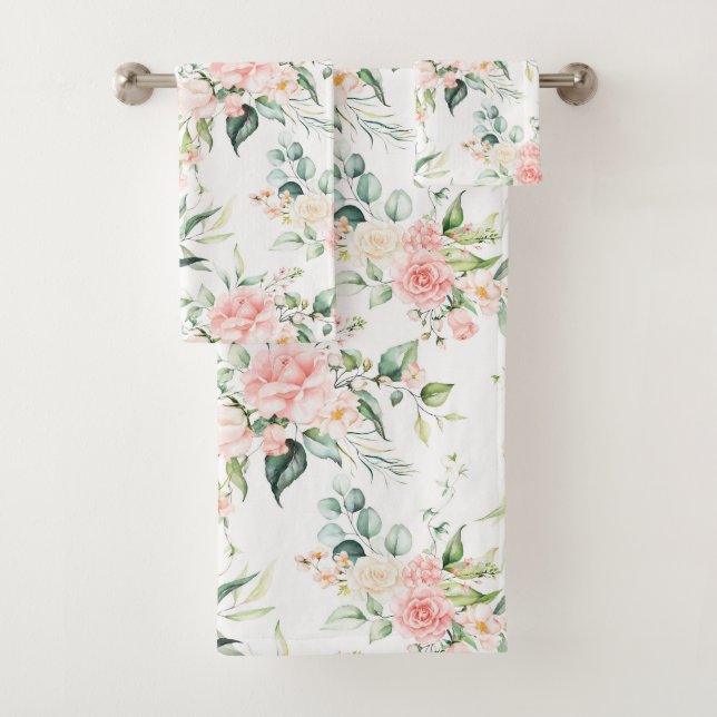 Soft Pastel Rose Rose Flower Motif (En situation)