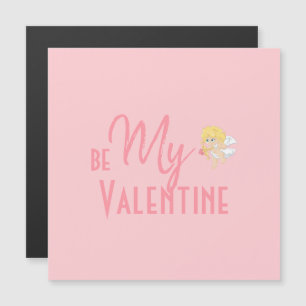 Soft Romantic Rose Be My Valentine Magazine Card