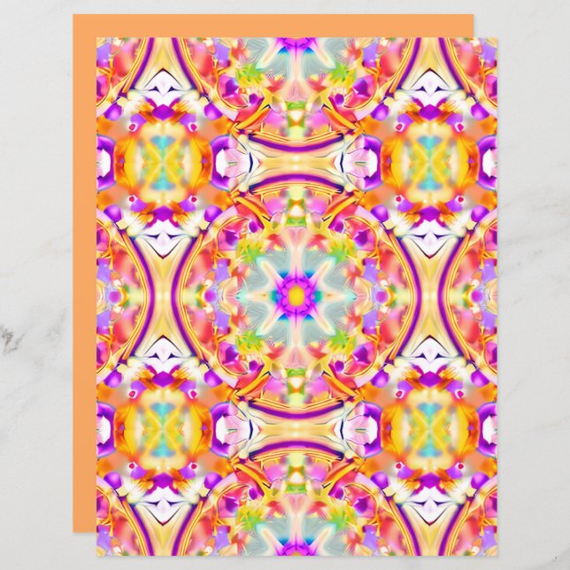 Soft Spring Pastels Tie Dye Motif (Devant / Derrière)