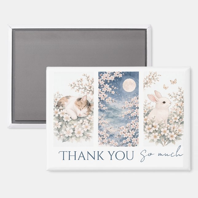 Soft Woodland Animals Magnet (Recto/Verso)