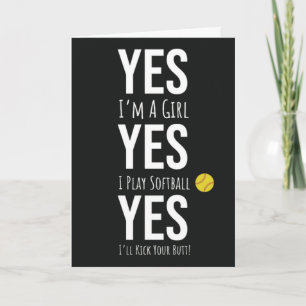 Softball Anniversaire Cartes Sports Athlète Athlèt