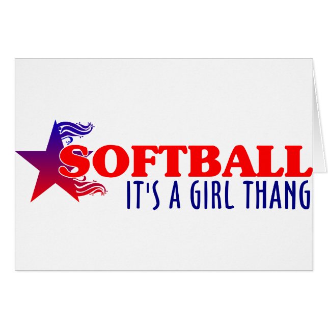 SOFTBALL - C'est un Thang de fille (Devant horizontal)