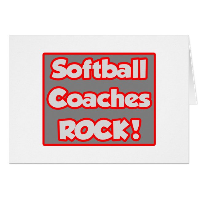 Softball Coaches Rock! (Devant horizontal)
