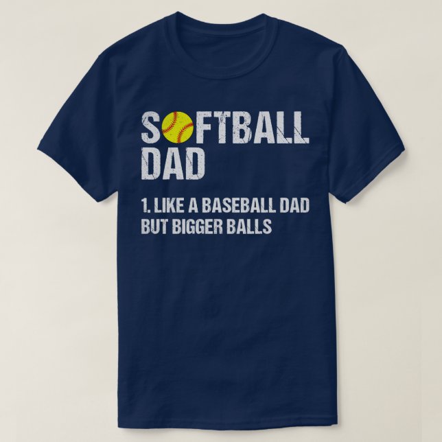 Softball Papa TShirt (Design devant)