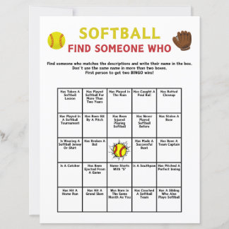 Softball Trouver Quelqu'Un Qui Joue