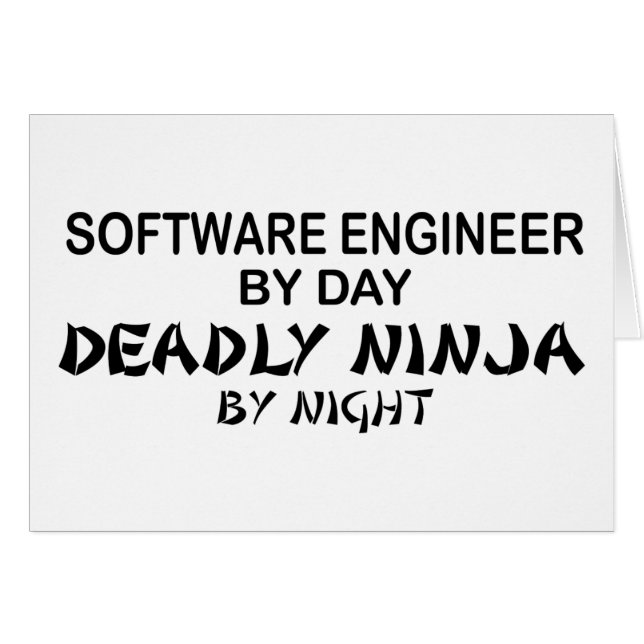 Software Engineer Ninja mortel (Devant horizontal)