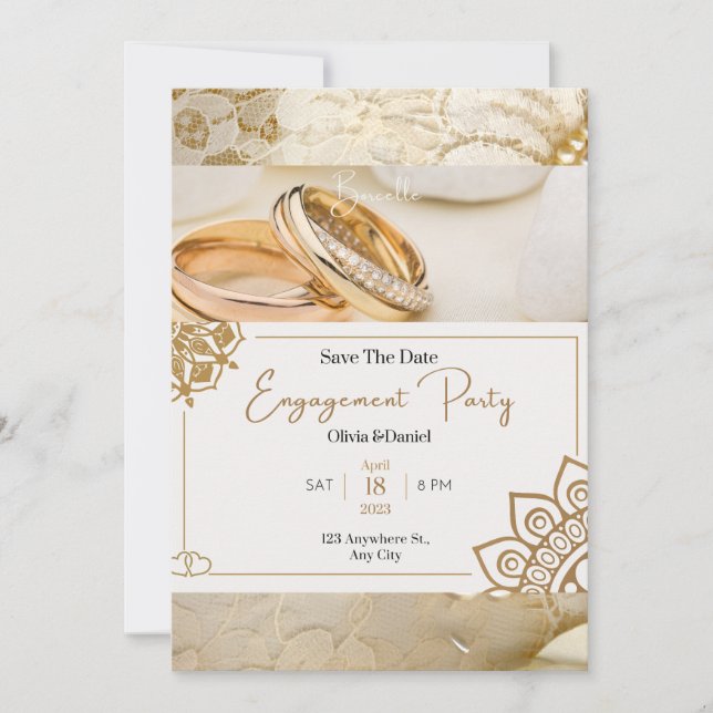 Sohoe Ultra Elegant Wedding Invitation  (Devant)