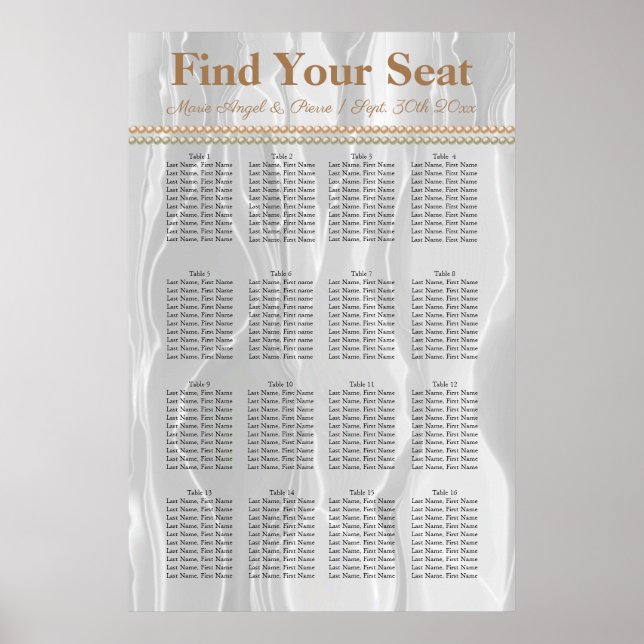 Soie blanche avec perles orange légères Tableau de (Devant)