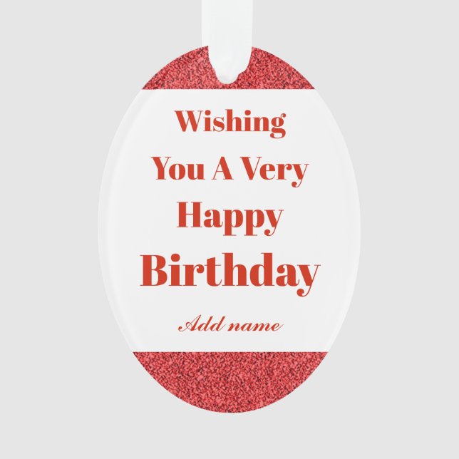 Soin d'anniversaire personnalisé et élégant (devant)