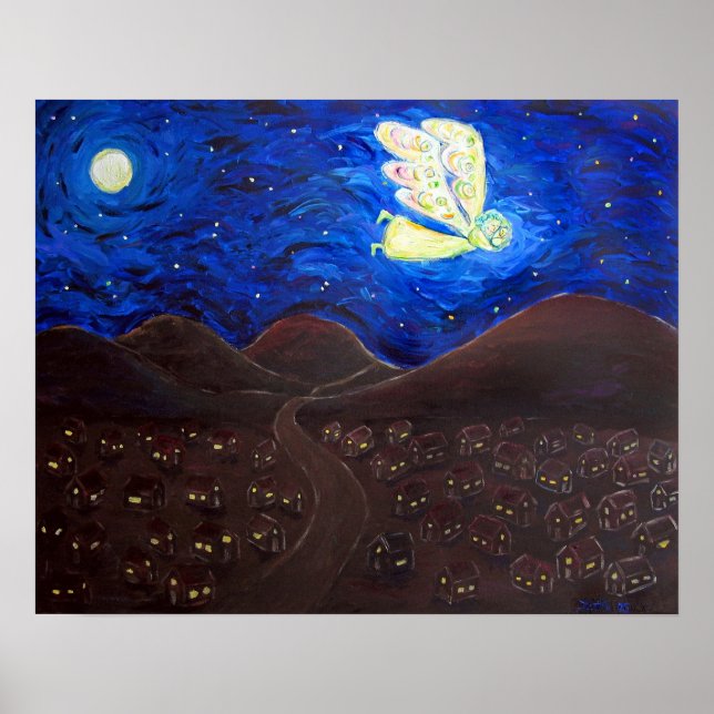 Soin de l'âme ange bébé Poster Art Imprimer (Devant)