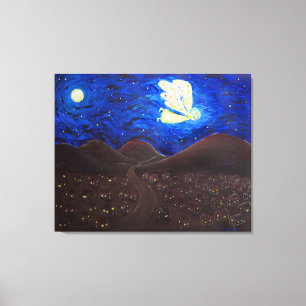 Soin de l'âme Ange Peinture Toile Enveloppée Art