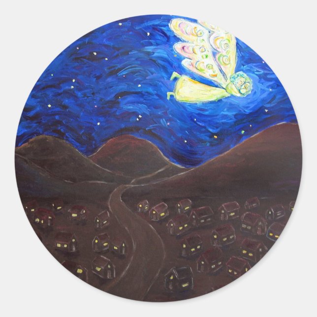 Soin de l'âme Guardian Angel Stickers personnalisé (Devant)