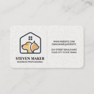 Soin des Animaux   Carte de Visite pour Chat Chien