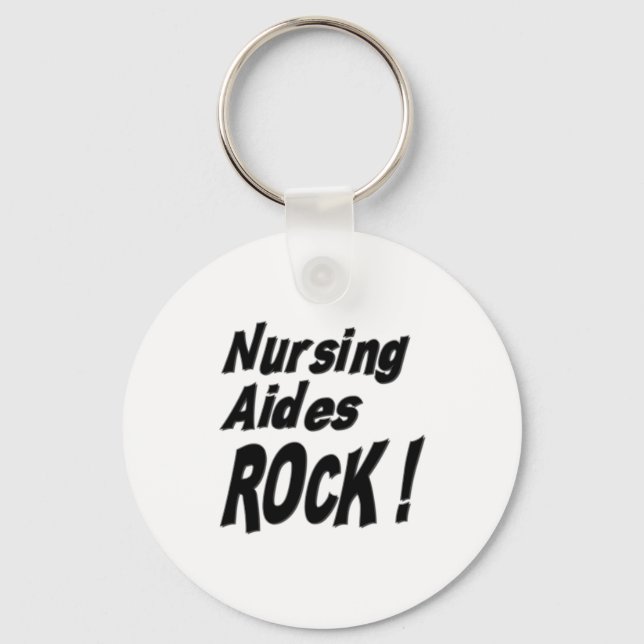 Soins infirmiers Aides Rock! Porte-clés (Recto)