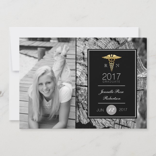 Soins infirmiers Chic Gold Party | FAIRE-PART (Devant)