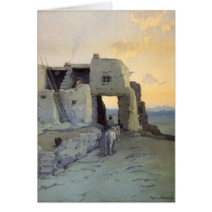 Soir, Pueblo de Walpi par Marion Kavagh Wachtel