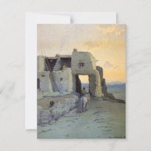 Soir, Pueblo de Walpi par Marion Kavagh Wachtel