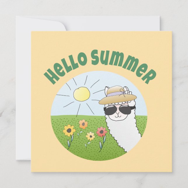 Soirée alpaka Hello Summer Alpaca (Devant)