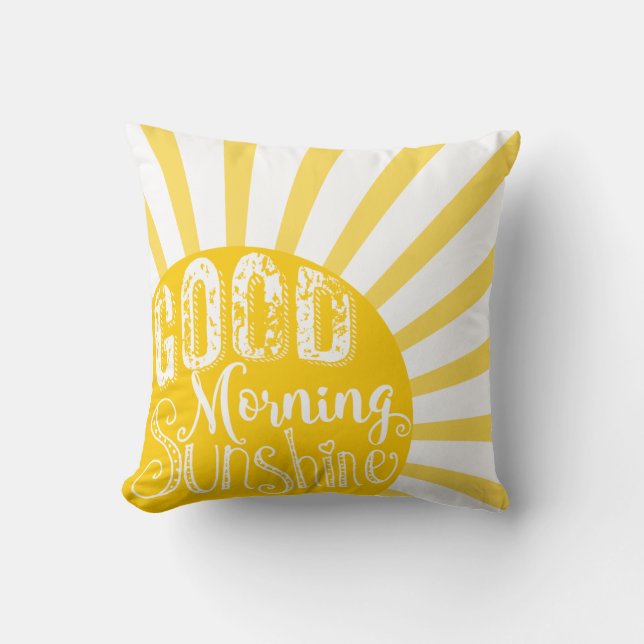 Soirée bien matinée soleil coussin déco nouveau-né (Recto)