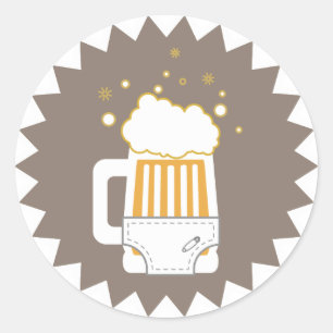 Soirée bière et couche   Stickers