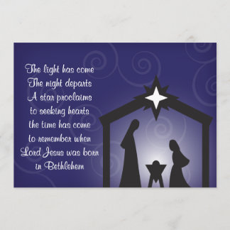 Soirée Bleue Cartes de Noël Modernes