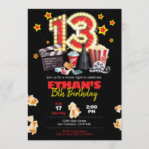 Soirée cinéma, théâtre - Invitation du 13e anniver
