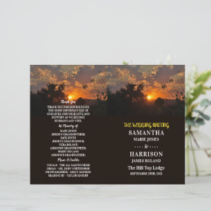 Soirée Coucher du soleil, programme de mariage rus