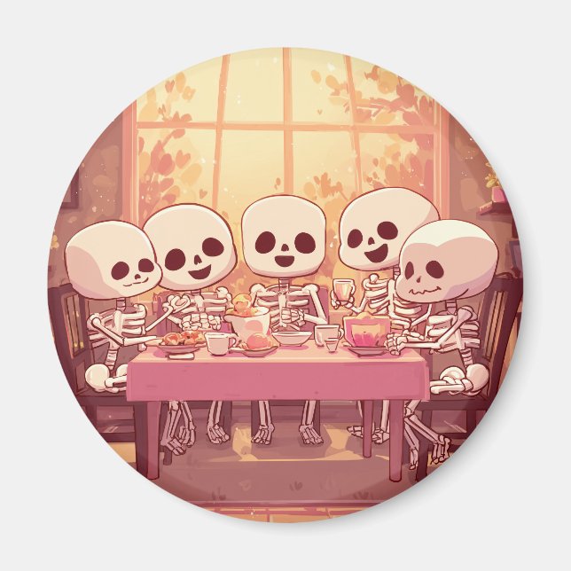 Soirée Cute Skeleton - Magnet (Devant)