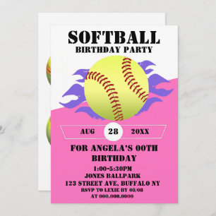 Soirée d'anniversaire de softball Fire